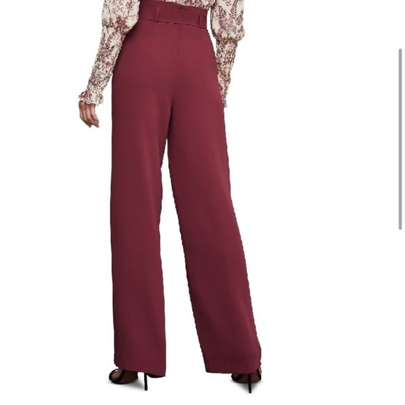 BCBG D-Ring Belt High Waisted Wide Leg Pants, XS - Picture 6 of 12